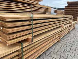 Ca. 112x Pakoeli Planken Geschaafd, 16x90mm, lengte 300cm
